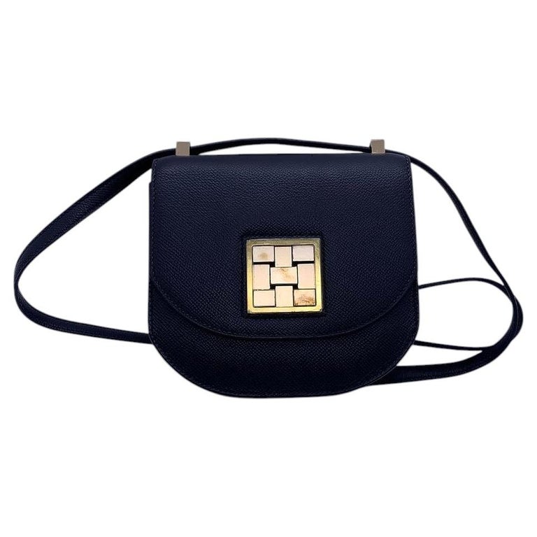 Hermes Mosaique au 24 Mini 17 Bag Black Epsom Leather Stamp Y