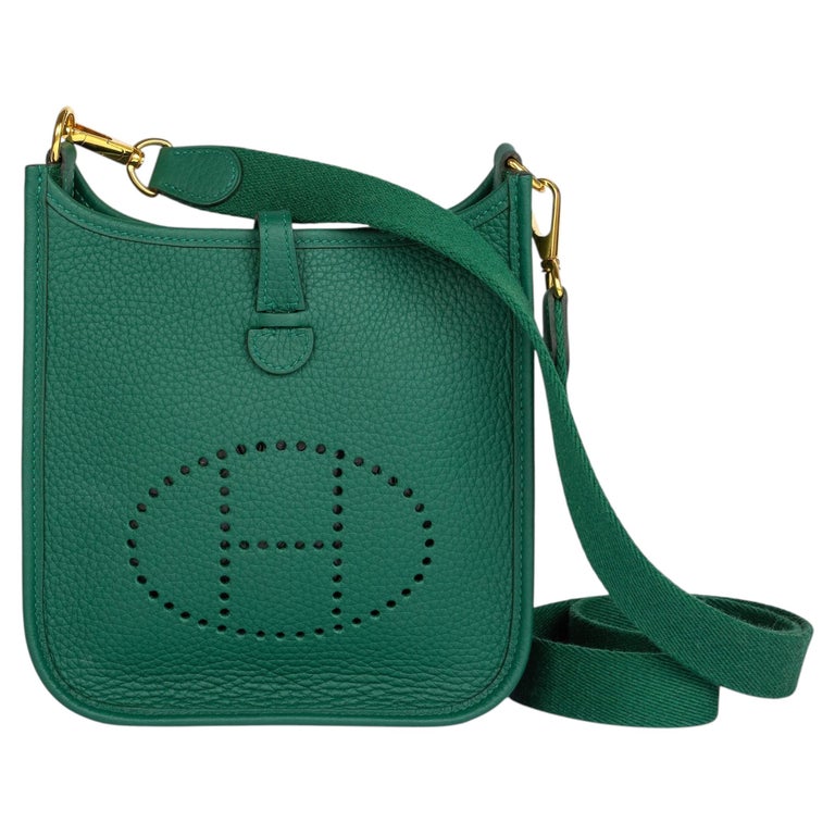 Hermès Evelyne TPM Green Clemence PHW
