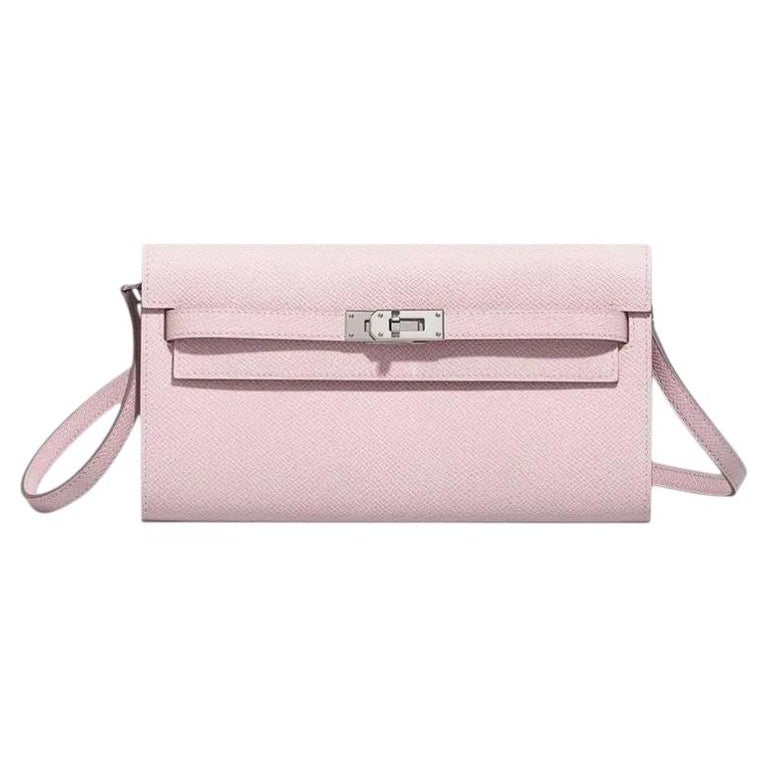 2023 Hermès Kelly to Go Epsom Pale Pink leather palladium hardware