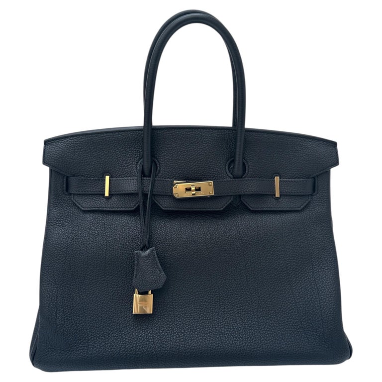 Hermes Black Birkin 35 Bag