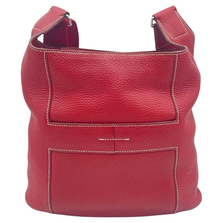 Hermes Sac Good News PM Shoulder Bag Rouge Casaque Leather 2008