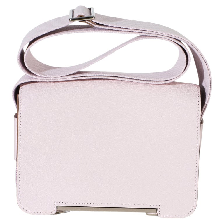 Hermès Mauve Pale Chai Verso Chevre Mysore Geta PHW