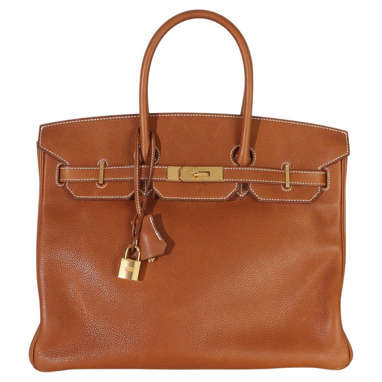 Hermès Fauve Barenia Birkin 35 GHW