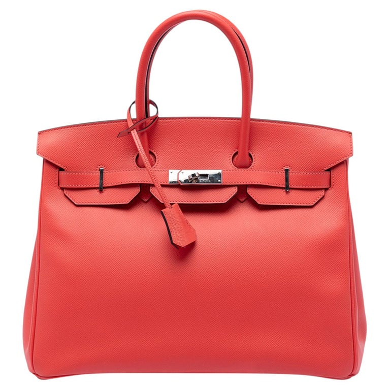 Hermès 2017 Birkin 35 Retourne Epsom Leather Unisex Top Handle Bag