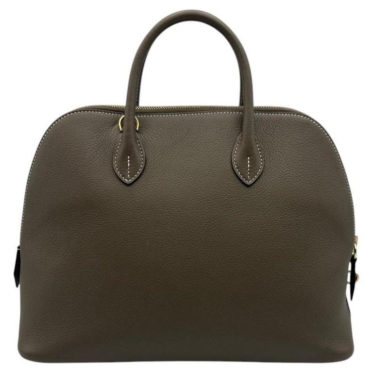 Hermes Bolide 1923 30 Handbag Etoupe Leather 2way Shoudler Bag 2020