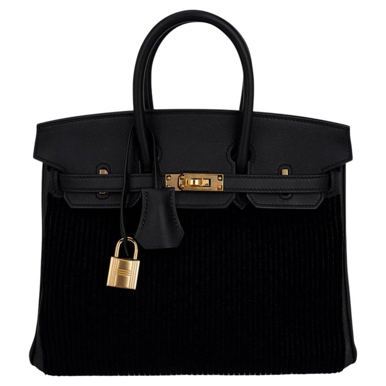 Hermes Birkin 25 Cote A Cote Tuffetage Limited Edition Bag