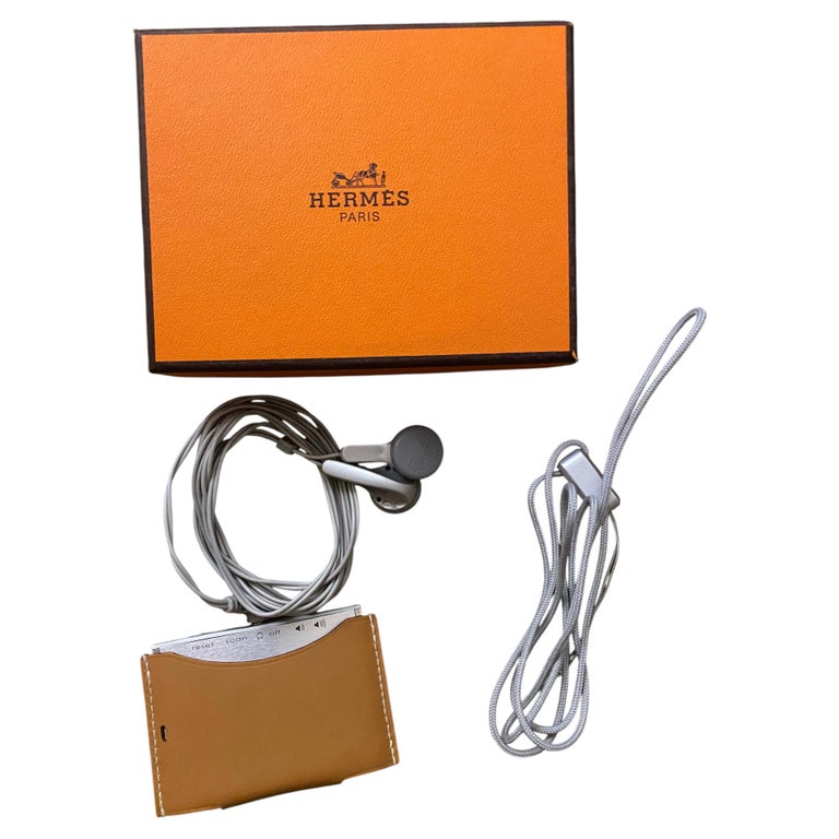 Hermès Portable Radio with Swift Gold Leather Case