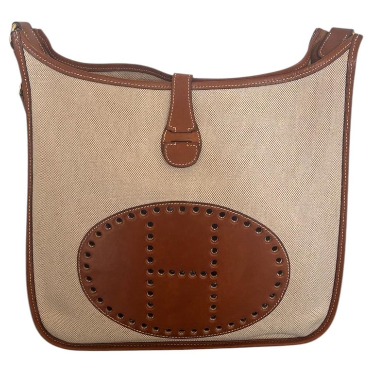 Sac Hermès Evelyne Pm Toile & Cuir Barenia