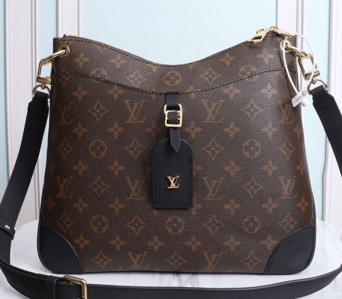 Louis Vuitton Reissue Monogram Canvas Odeon MM In Black