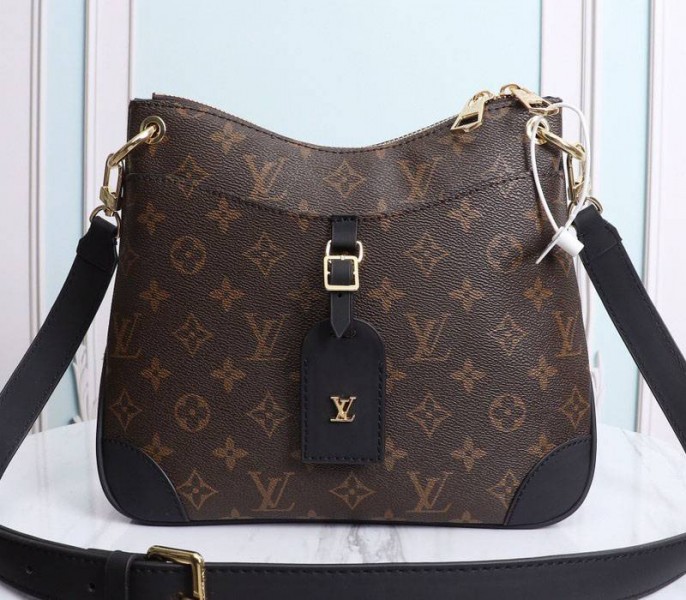 Louis Vuitton Reissue Monogram Canvas Odeon PM In Black