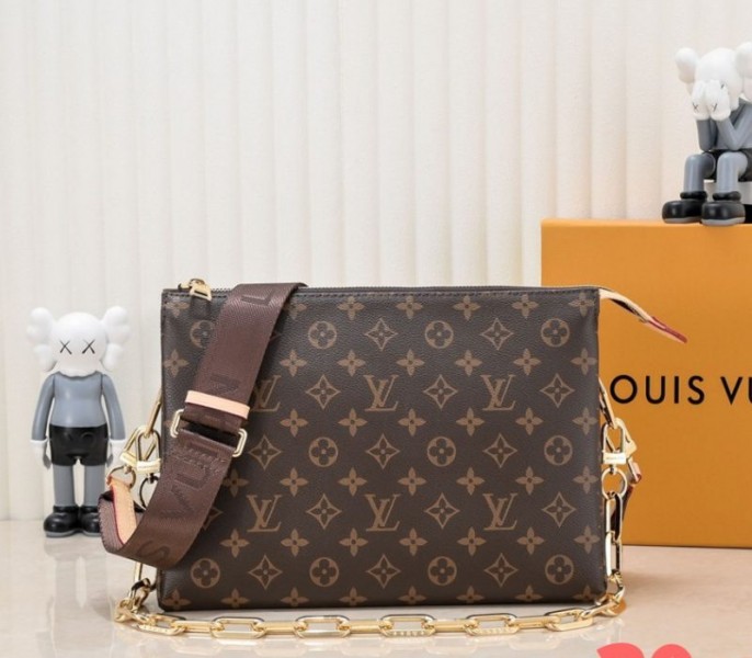Louis Vuitton Reissue Monogram Canvas Coussin MM With Jacquard Strap