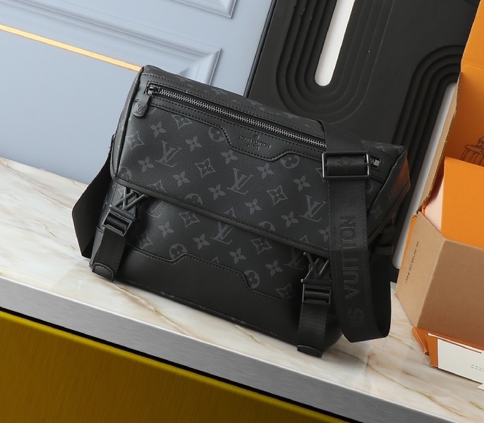 Louis Vuitton Reissue Monogram Eclipse Messenger Voyager PM
