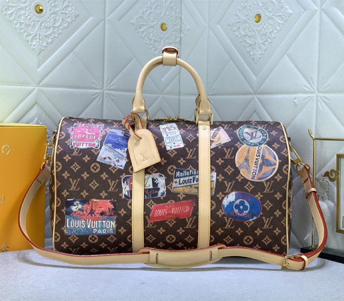 Louis Vuitton Reissue Flight Mode Monogram Canvas Keepall Bandouliere 45