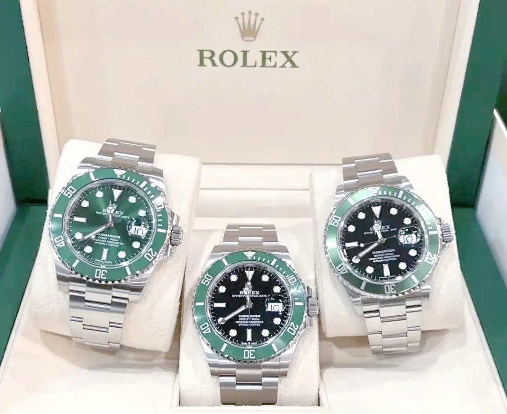 Rolex Submariner Date with green ceramic bezel