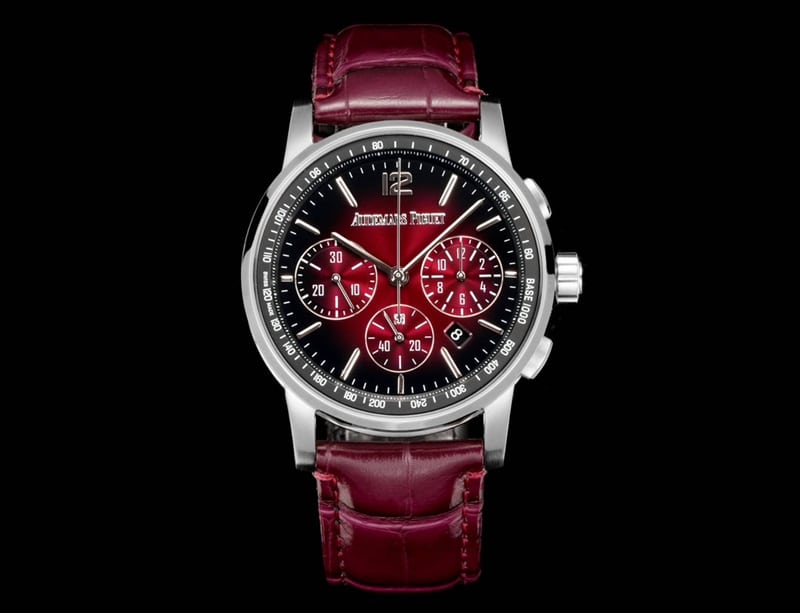 APF Audemars Piguet CODE 11.59 26393 Super Clone 1:1 Replica with Burgundy Dial and Mechanical Leather Strap