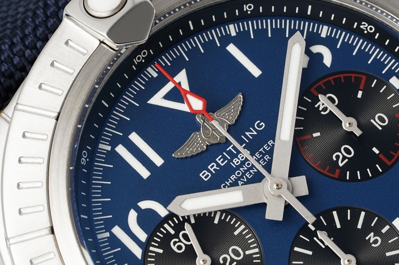 BLS factory Breitling Avengers top-tier Collectwatch B01chronograph2024 latest blue dial details