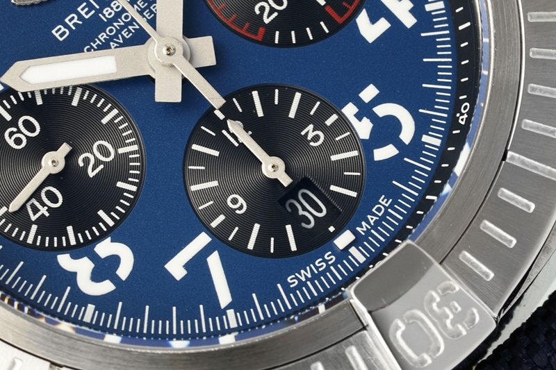 BLS factory Breitling Avengers top-tier Collectwatch B01chronograph2024 latest blue dial small seconds details