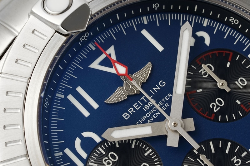 BLS factory Breitling Avengers top-tier Collectwatch B01chronograph2024 latest blue dialsteel bracelet details 2