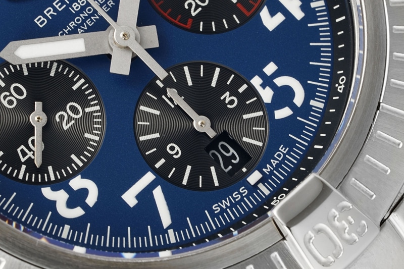BLS factory Breitling Avengers top-tier Collectwatch B01chronograph2024 latest blue dialsteel bracelet small seconds