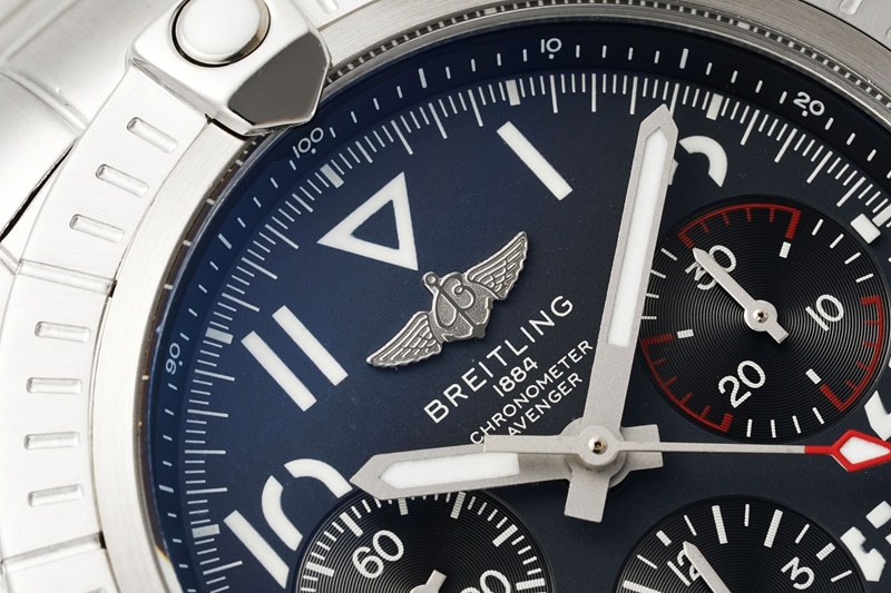 Breitling Avenger top-tier replica watch B01chronograph2024 latest black dialsteel braceletBLS factory details