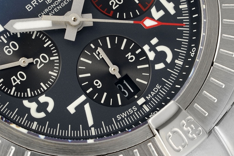 Breitling Avenger top-tier replica watch B01chronograph2024 latest black dialsteel braceletBLS factory details 1