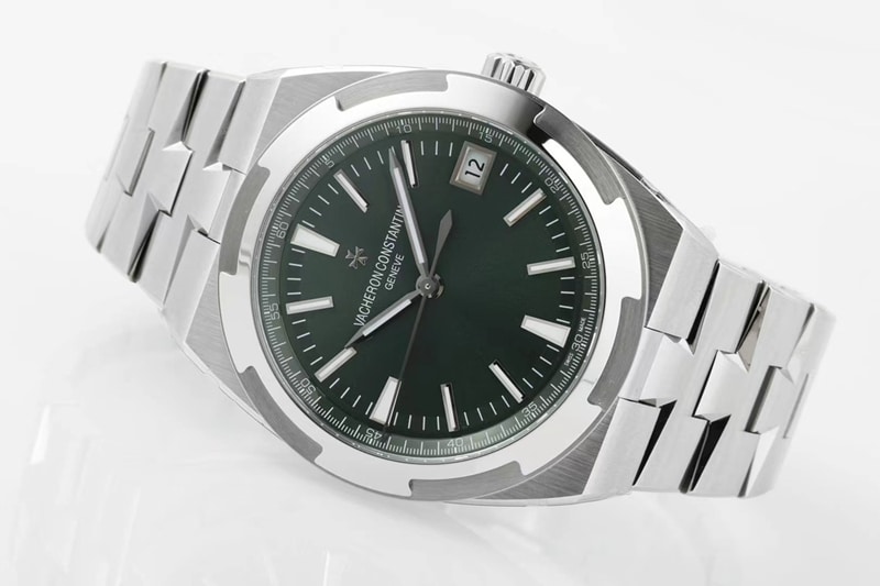 Vacheron Constantin viaja por todo el mundo réplica de reloj de primera calidad esfera verde 4520V pulsera de acero 41mm acero blanco