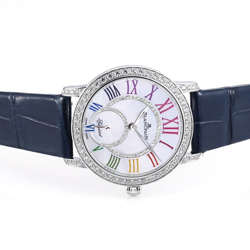 Blancpaintop-tier replicaladies' watch ball series 3661diamond multi-color 34.9mm fully automatic movement17