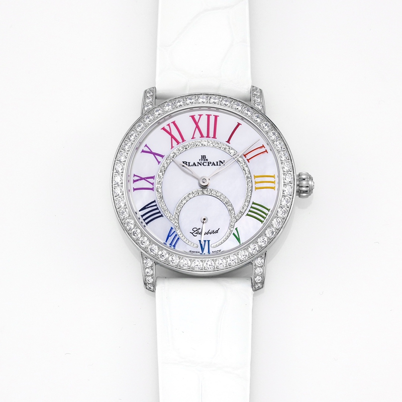 Blancpaintop-tier replicaladies' watch ball series 3661diamond multi-color 34.9mm fully automatic movement18