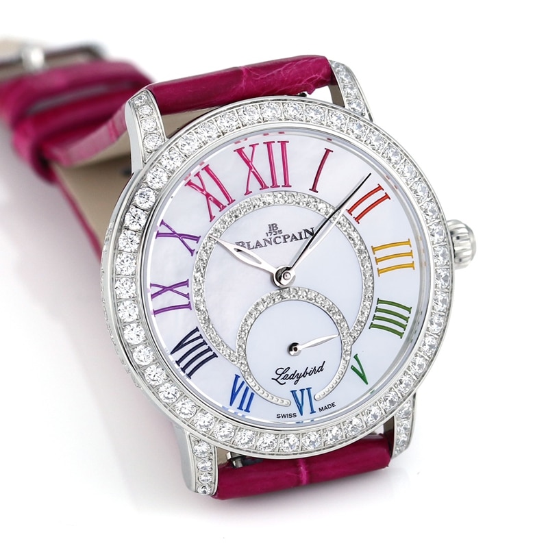 Blancpaintop-tier replicaladies' watch ball series 3661diamond multi-color 34.9mm fully automatic movement19