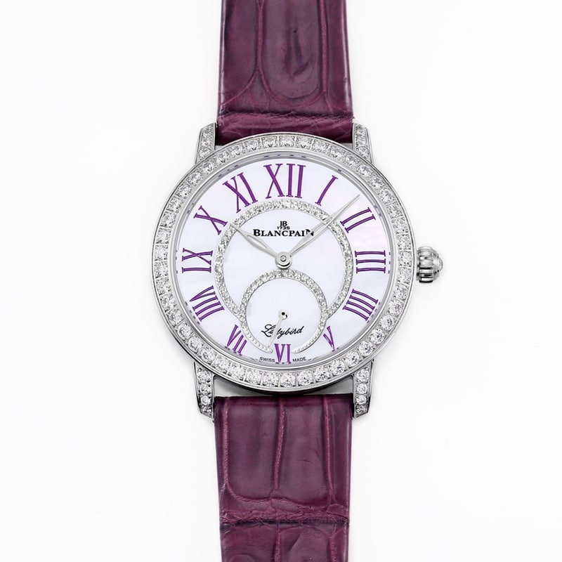 Blancpain 34.9mm réplica de primera calidad para mujer 3661 diamante multicolor correa mecánica modelos