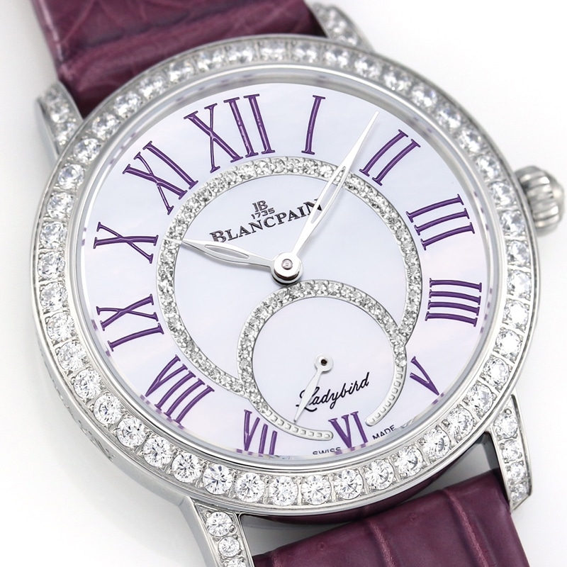 Blancpaintop-tier replicaladies' watch ball series 3661diamond multi-color 34.9mm fully automatic movement4