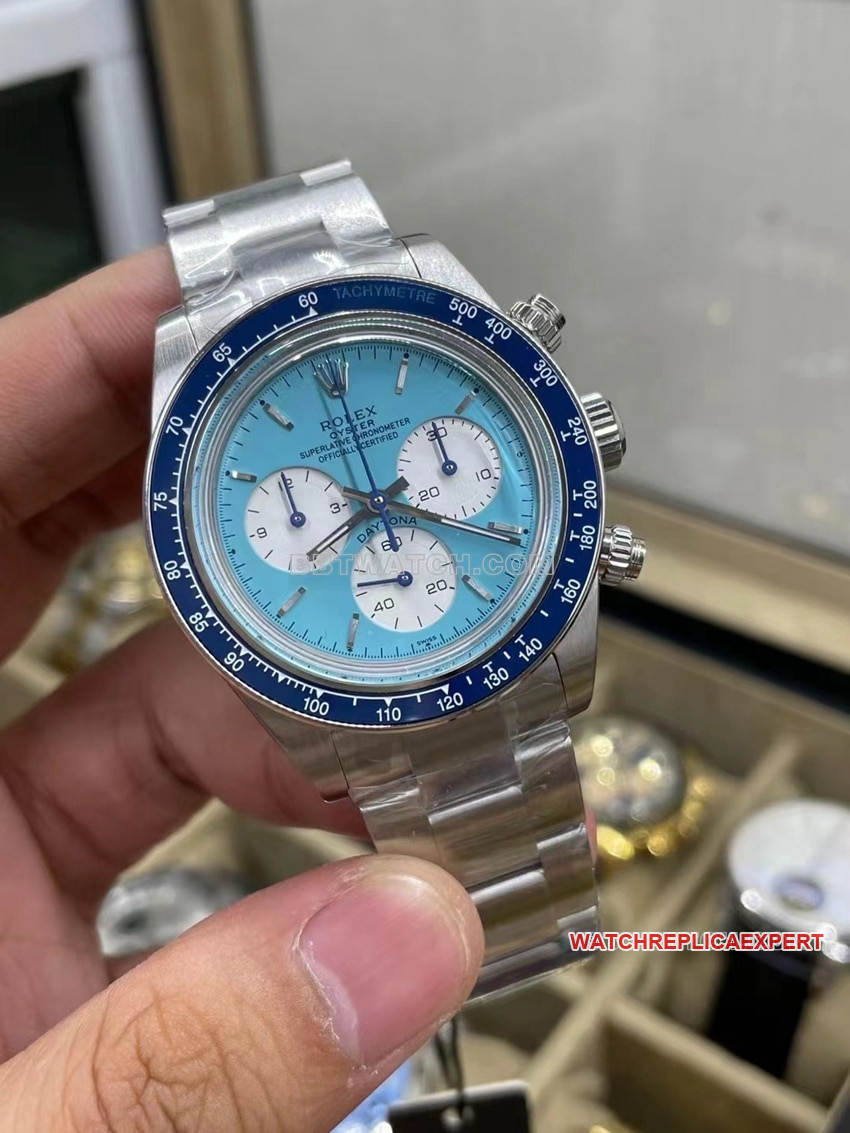 RolexDaytona1:1super cloneblue dialceramic bezel customized front live photo