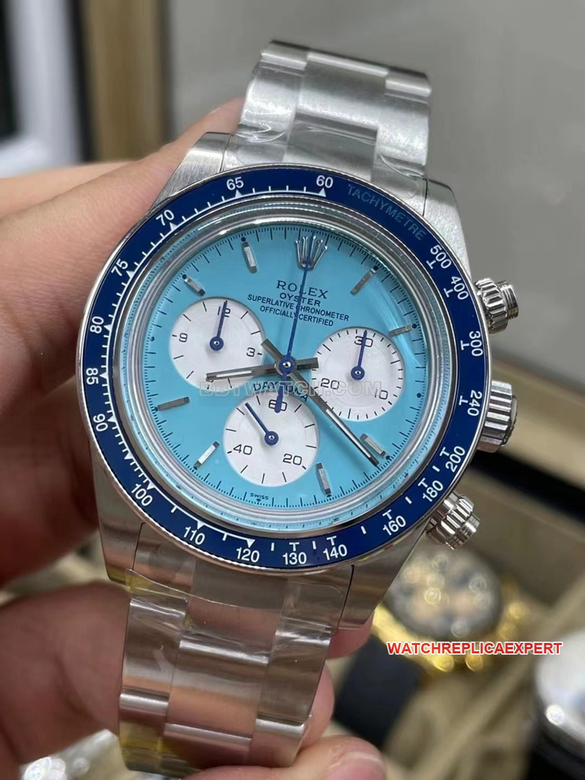 RolexDaytona1:1super cloneblue dialceramic bezel customized front live photo