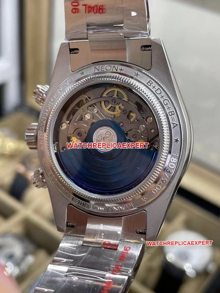 RolexDaytona1:1super cloneblue dialceramic bezel customized caseback live photo