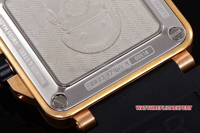 BR factory Bell & Ross super clonegreen dialbronze rubber model BR0392-D-LT-BR/SRBcaseback live photo