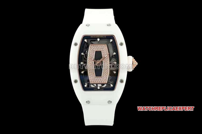 KV Factory Richard Mille Women's RM 07-01 Top 1:1 Precision Super Clone White Ceramic Mechanical Watch