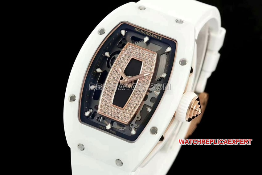 KV FactoryRichard Mille ladies top-tier 1:1high-quality Collectwhite ceramicRM 07-01front live photo