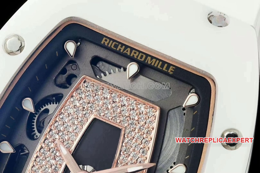 KV FactoryRichard Mille ladies top-tier 1:1high-quality Collectwhite ceramicRM 07-01front live photo