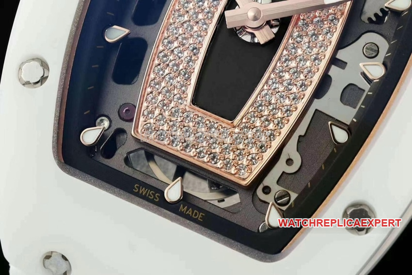 KV FactoryRichard Mille ladies top-tier 1:1high-quality Collectwhite ceramicRM 07-01front live photo