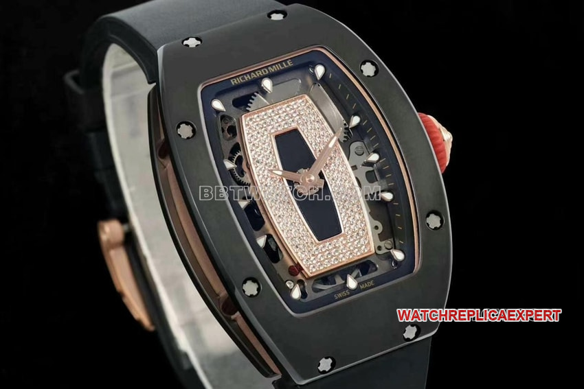 KV FactoryRichard Mille ladies top-tier Collectblack ceramicRM 07-01front live photo