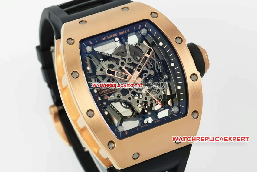 Richard Mille men's Original Factory super clone hollow plate RM 035front live photo
