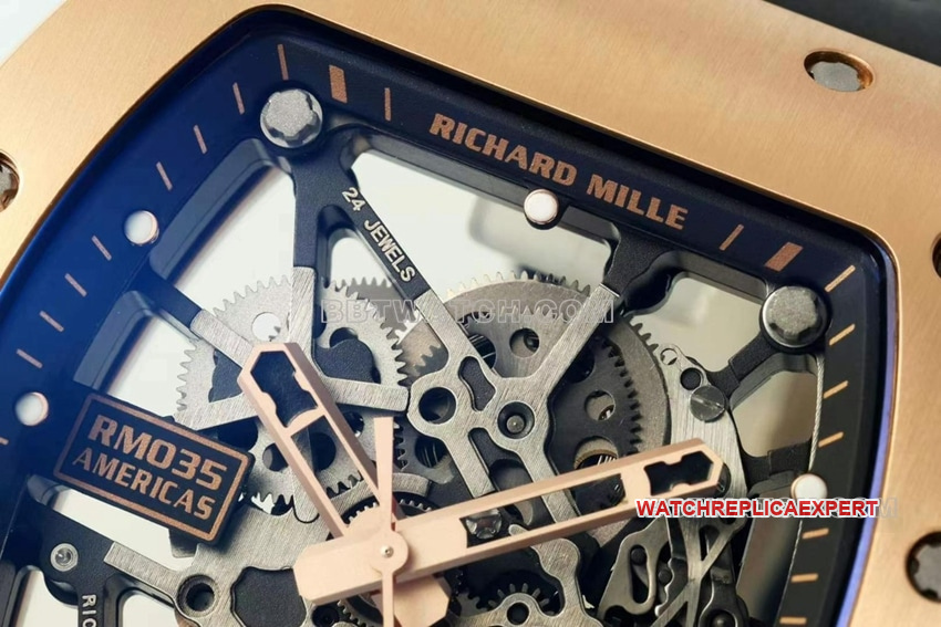 Richard Mille men's Original Factory super clone hollow plate RM 035front live photo