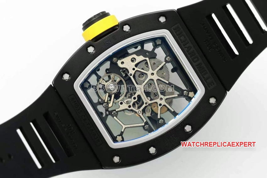 Richard Mille men's super clone hollow plate RM 035caseback live photo