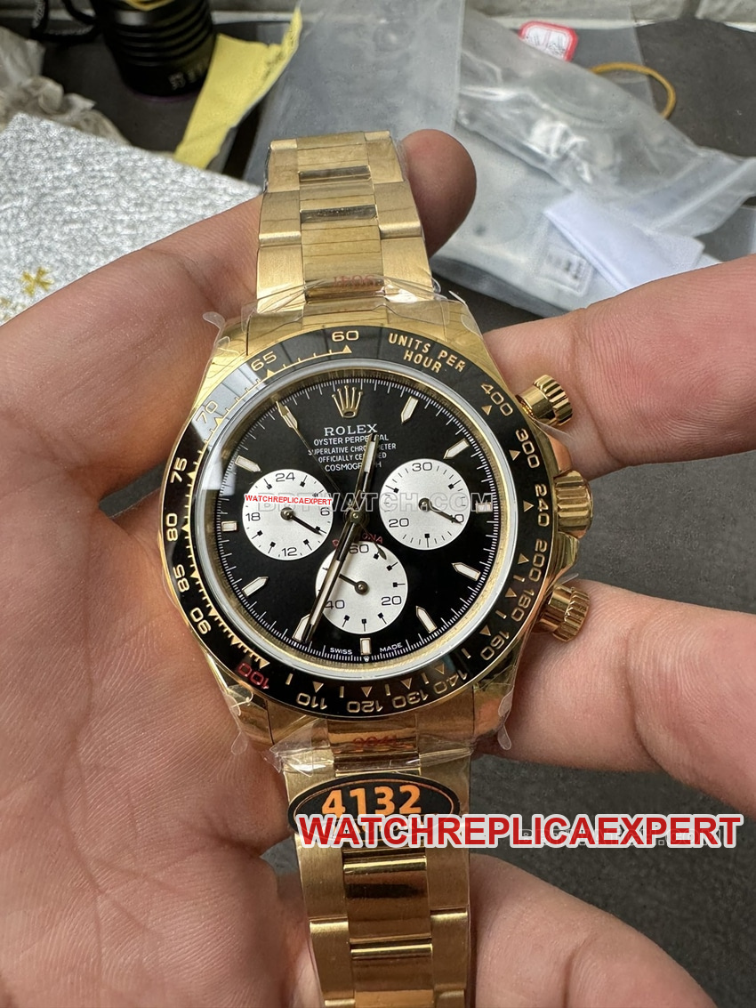 QF Factory Rolex Rolex Daytona 4132, automatisches mechanisches Uhrwerk, rückenfrei, Le Mans 100-jähriges Jubiläum, Gelbgold-Herrenuhr von Rolex