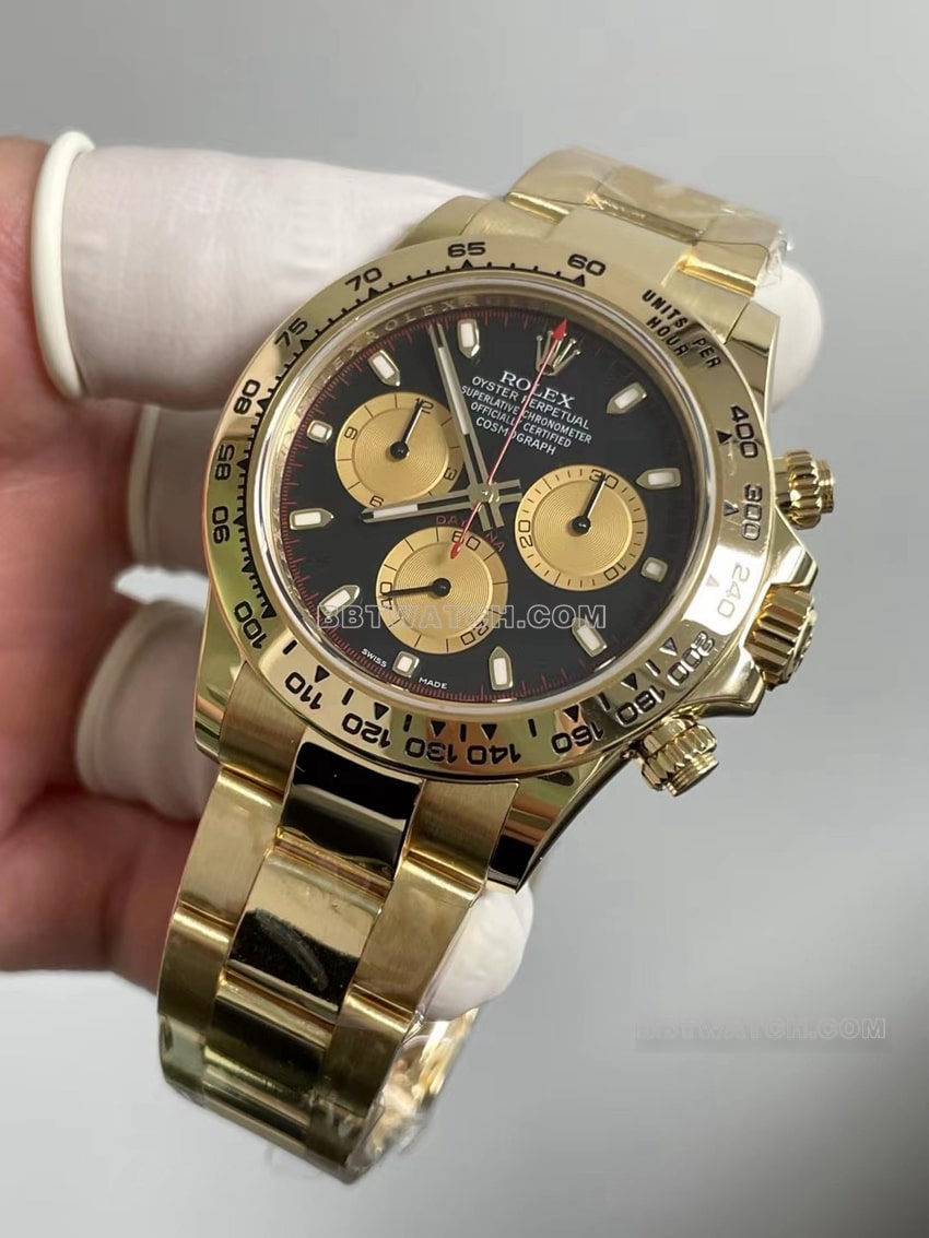 RolexDaytonatop-tierblack Collectdialyellow goldlittle monster116508front live photo