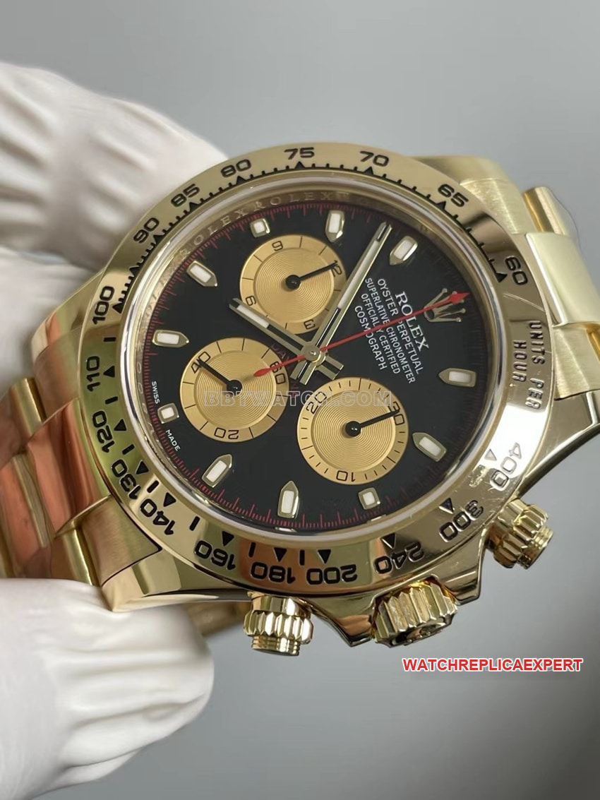 RolexDaytonatop-tierblack Collectdialyellow goldlittle monster116508front live photo