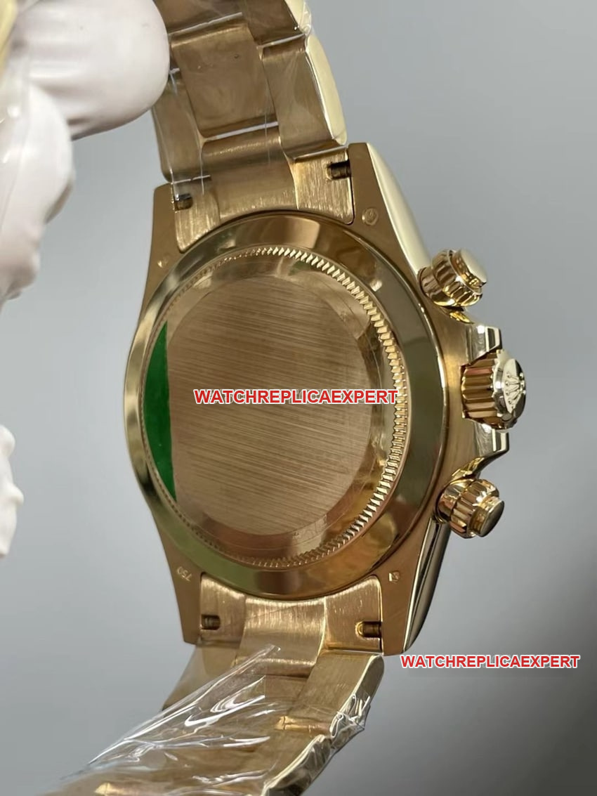 RolexDaytonatop-tier replicablack dialyellow goldlittle monster116508caseback live photo