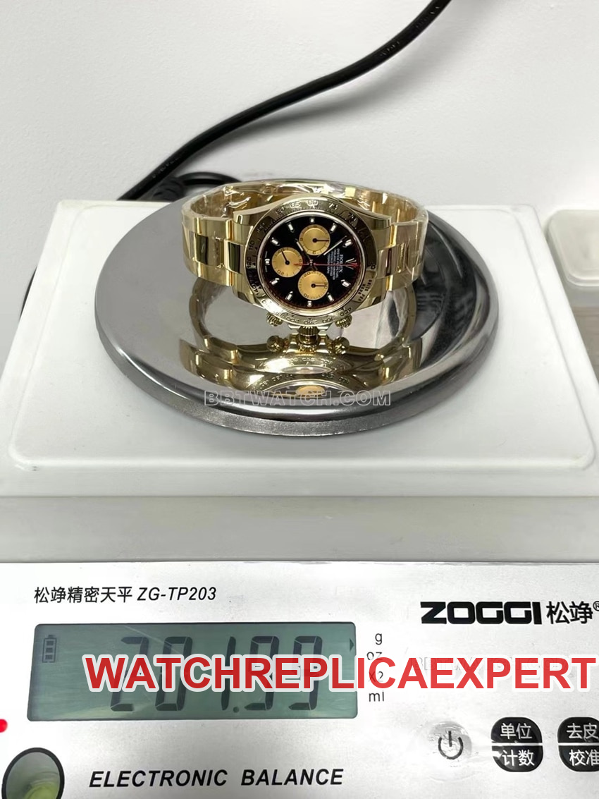 Rolex Daytonatop-tier black Collectdialyellow gold little monster 116508 weight live photos