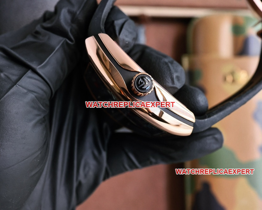 ABF factory Franck Muller super clone graffiti pattern plate rose gold rubber style side live photo
