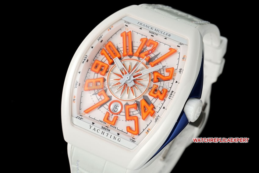 T+plus factory Franck Muller top-tier 1:1high-quality replicawhite dial orange V45front live photo